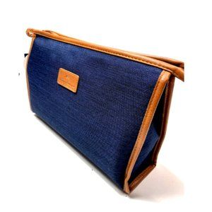 NEW NWT Tommy Bahama Toiletry Bag Travel Pouch Blue Zippered